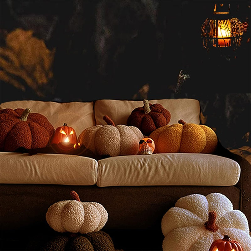 Halloween Pumpkin Throw Pillow Stuffed Cushion for Home
