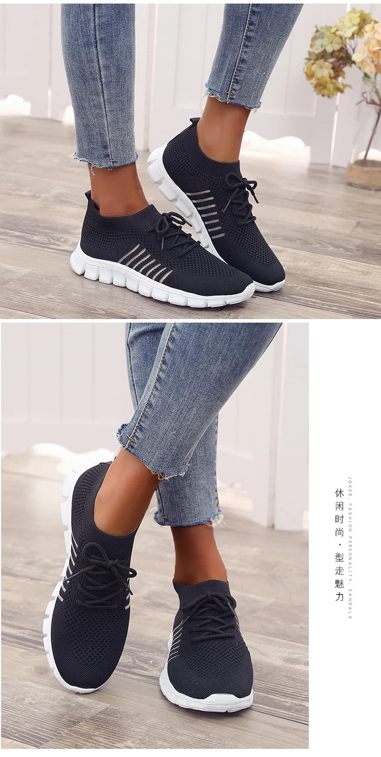 Women Mesh Breathable Shoes Slip onSneakers