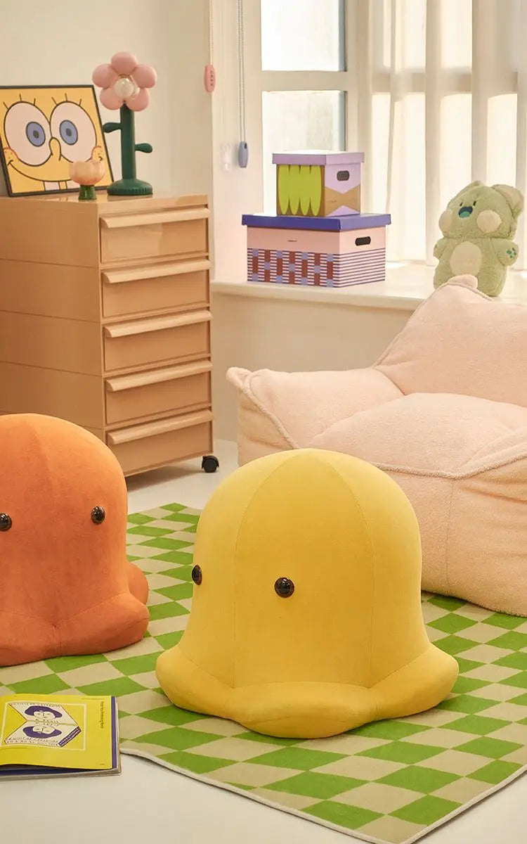 Playful Octopus Pouf - Small Apartment Living Room Ottoman