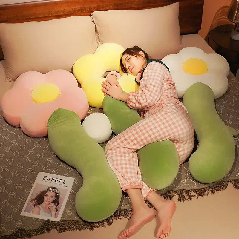 Large Plush Soft Flower Pillow