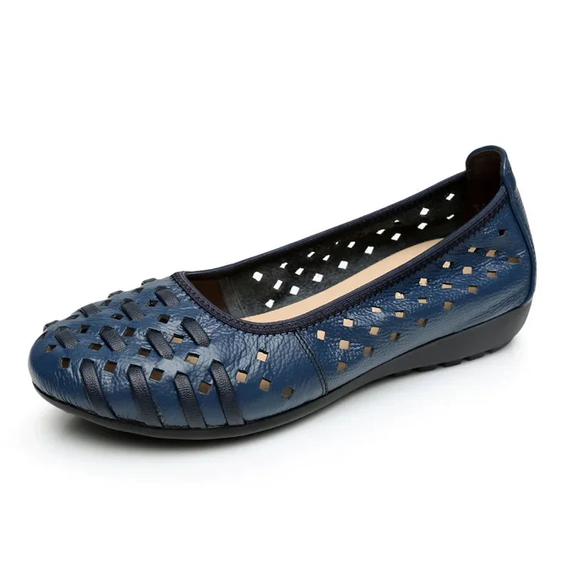 Genuine Leather Flat Sandals