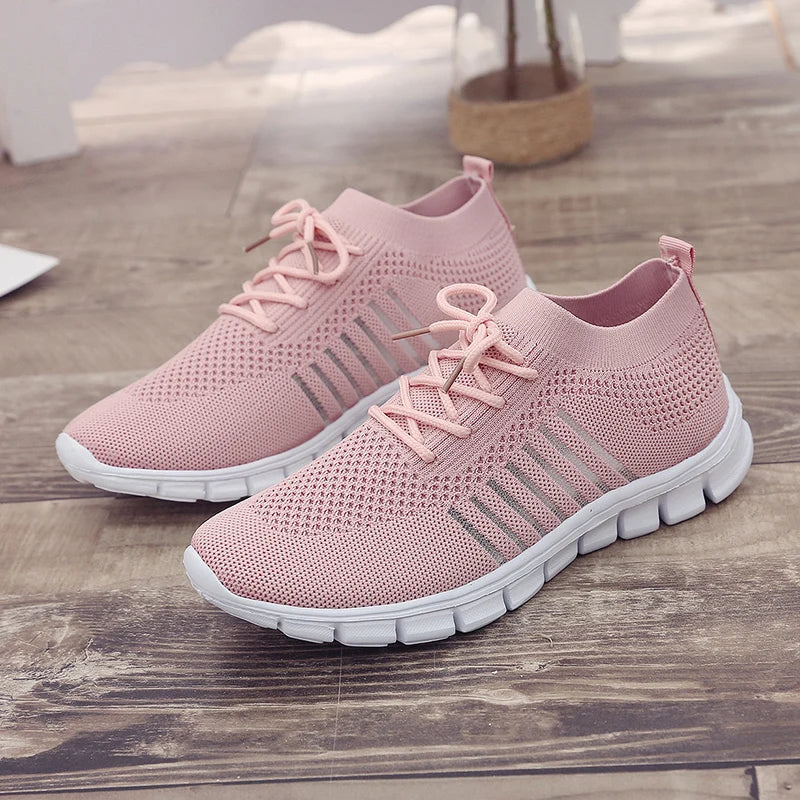 Women Mesh Breathable Shoes Slip onSneakers