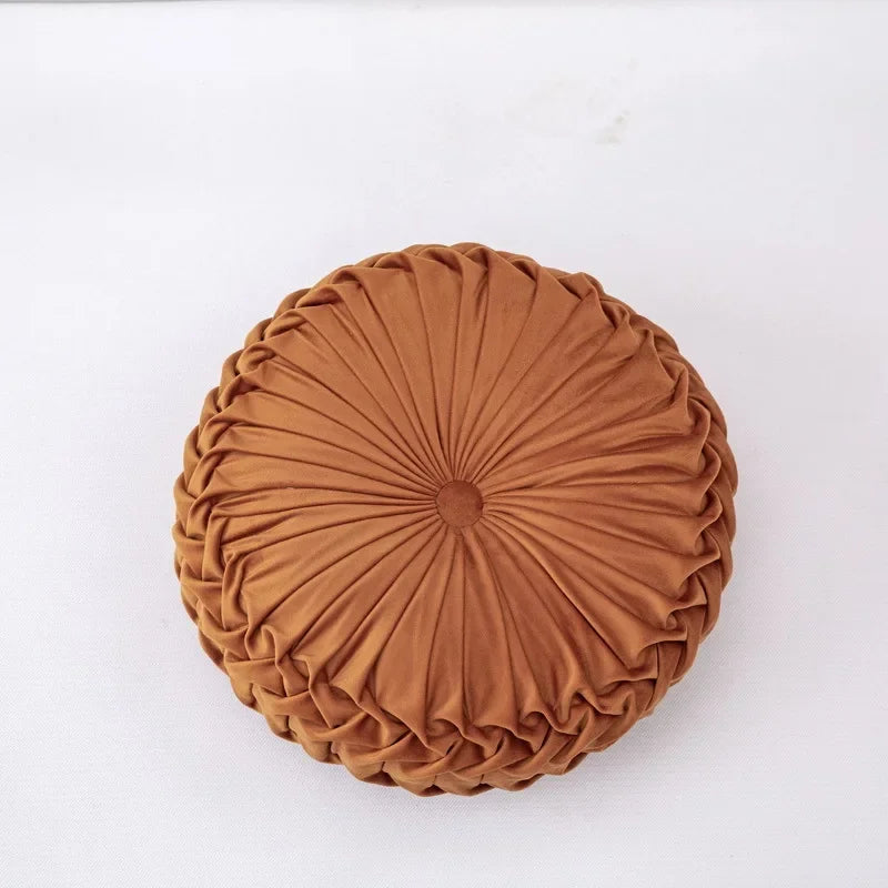 European Style Round Solid Velvet Round Cushion/Pillow