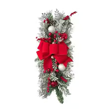 Festive Christmas Stair Garland