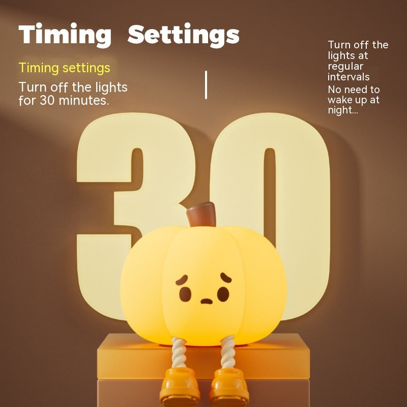Cute Soft Halloween Pumpkin Touch Night Light