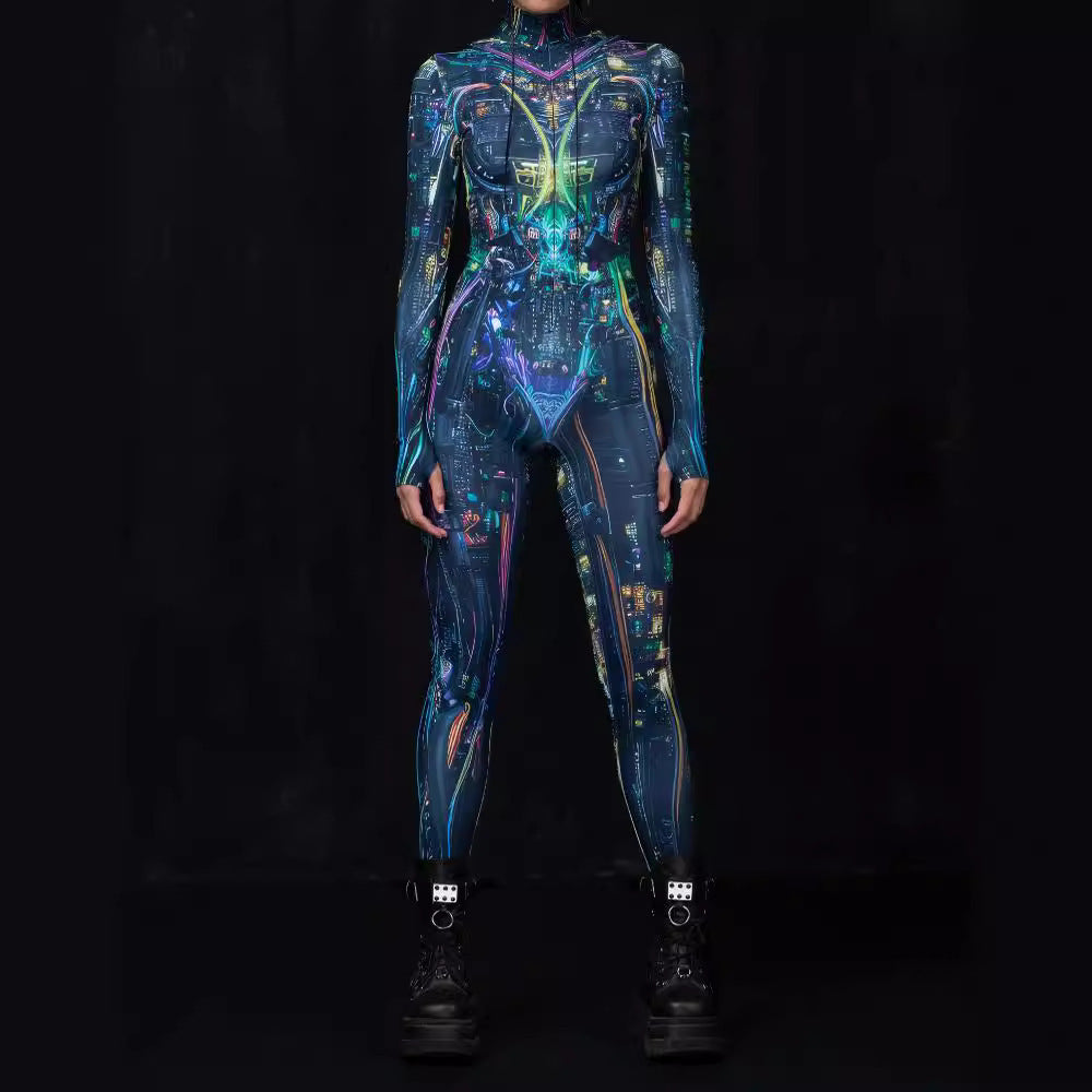 Halloween 3D Metallic Galaxy Warrior Costume