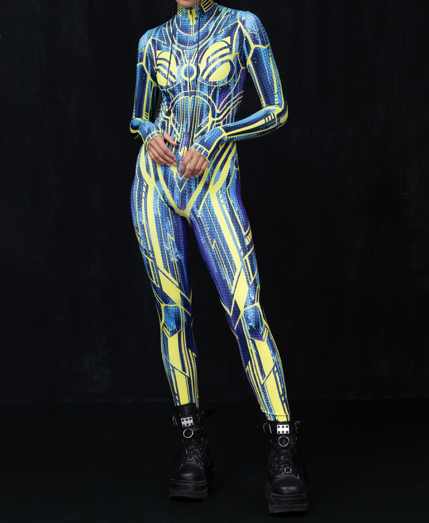 Halloween 3D Metallic Galaxy Warrior Costume