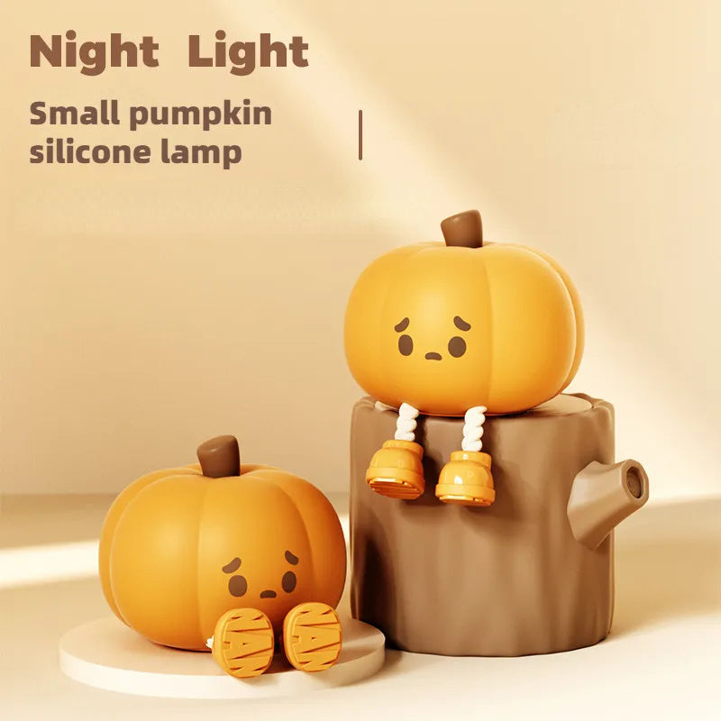 Cute Soft Halloween Pumpkin Touch Night Light