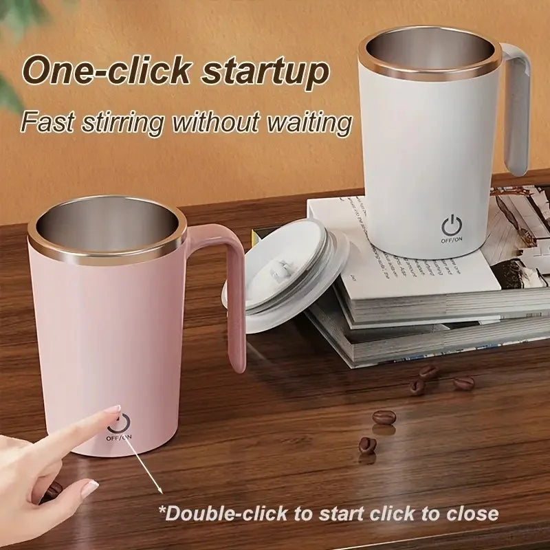 Magic Stir Mug: Mix Drinks Easily