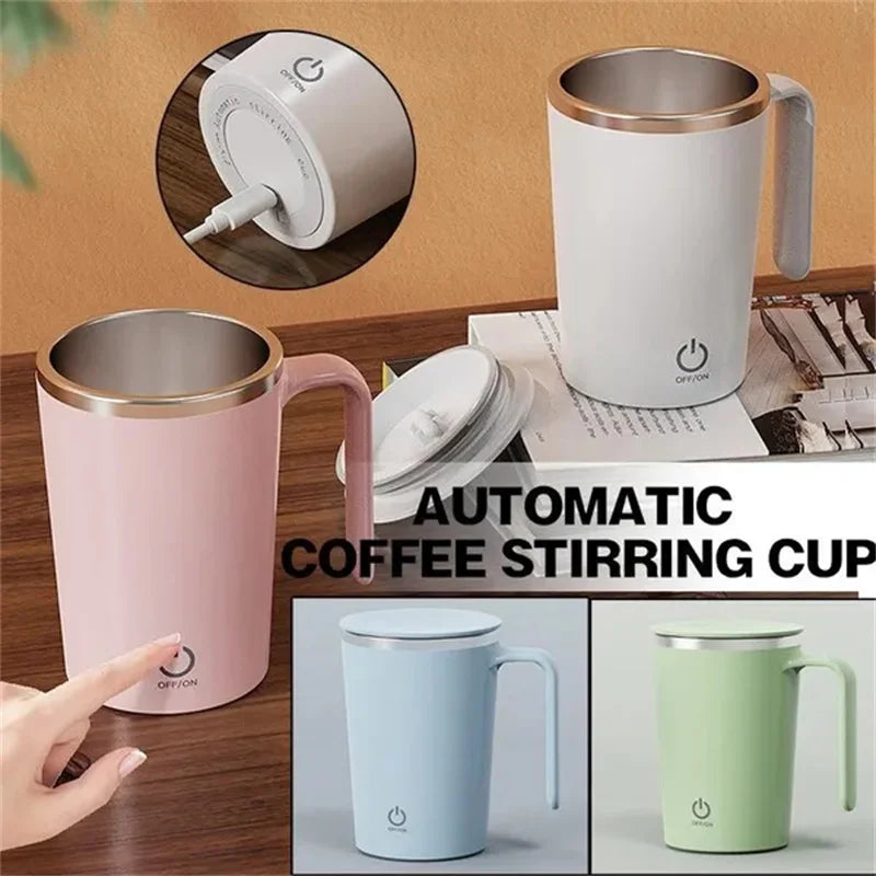 Magic Stir Mug: Mix Drinks Easily
