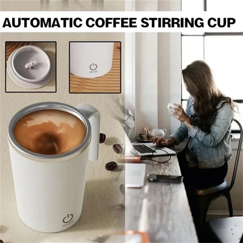 Magic Stir Mug: Mix Drinks Easily
