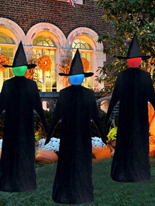 Glowing Faceless Witch Decor