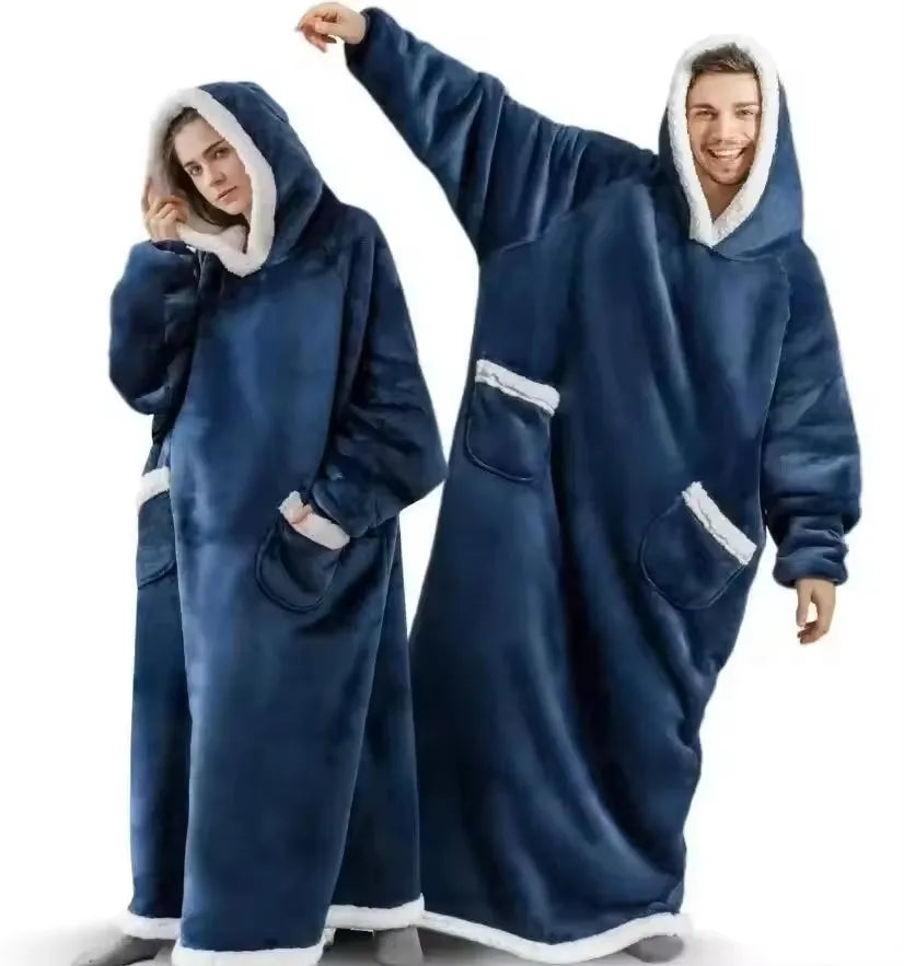 Cozy Giant Flannel Hoodie Blanket
