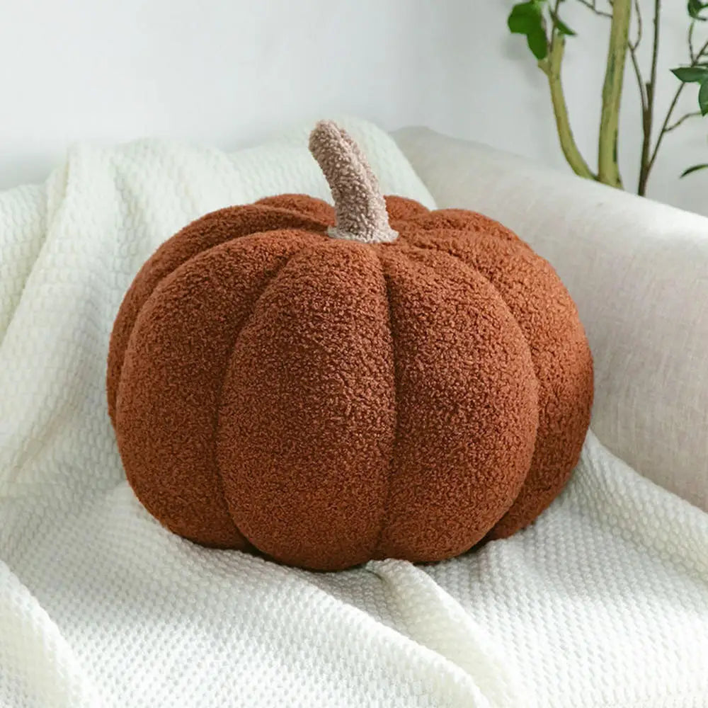 Cozy Pumpkin Plush Pillow