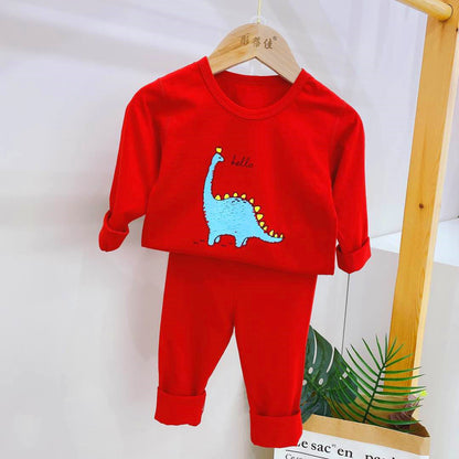 Home Service Suit Chinese Red Autumn Clothing Suit
