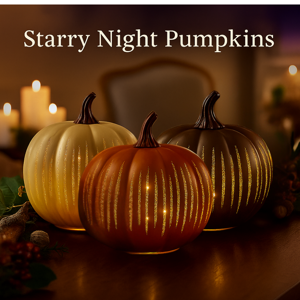 Starry Night LED Pumpkin Decor