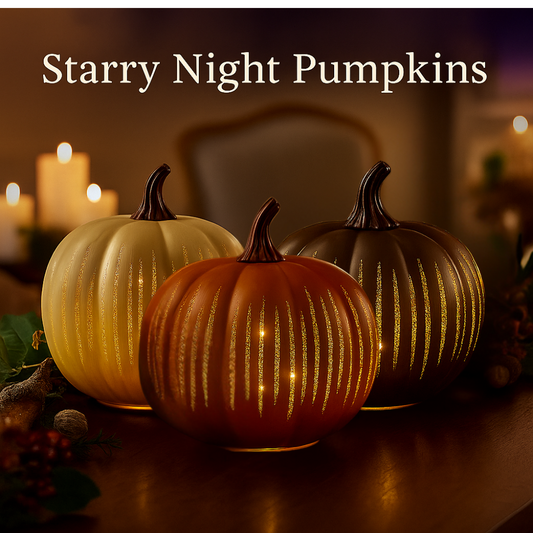 Starry Night LED Pumpkin Decor