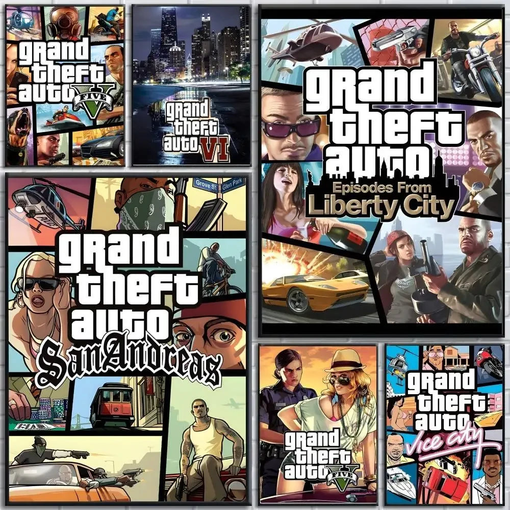 Vice City Legends Gaming Wall Posters