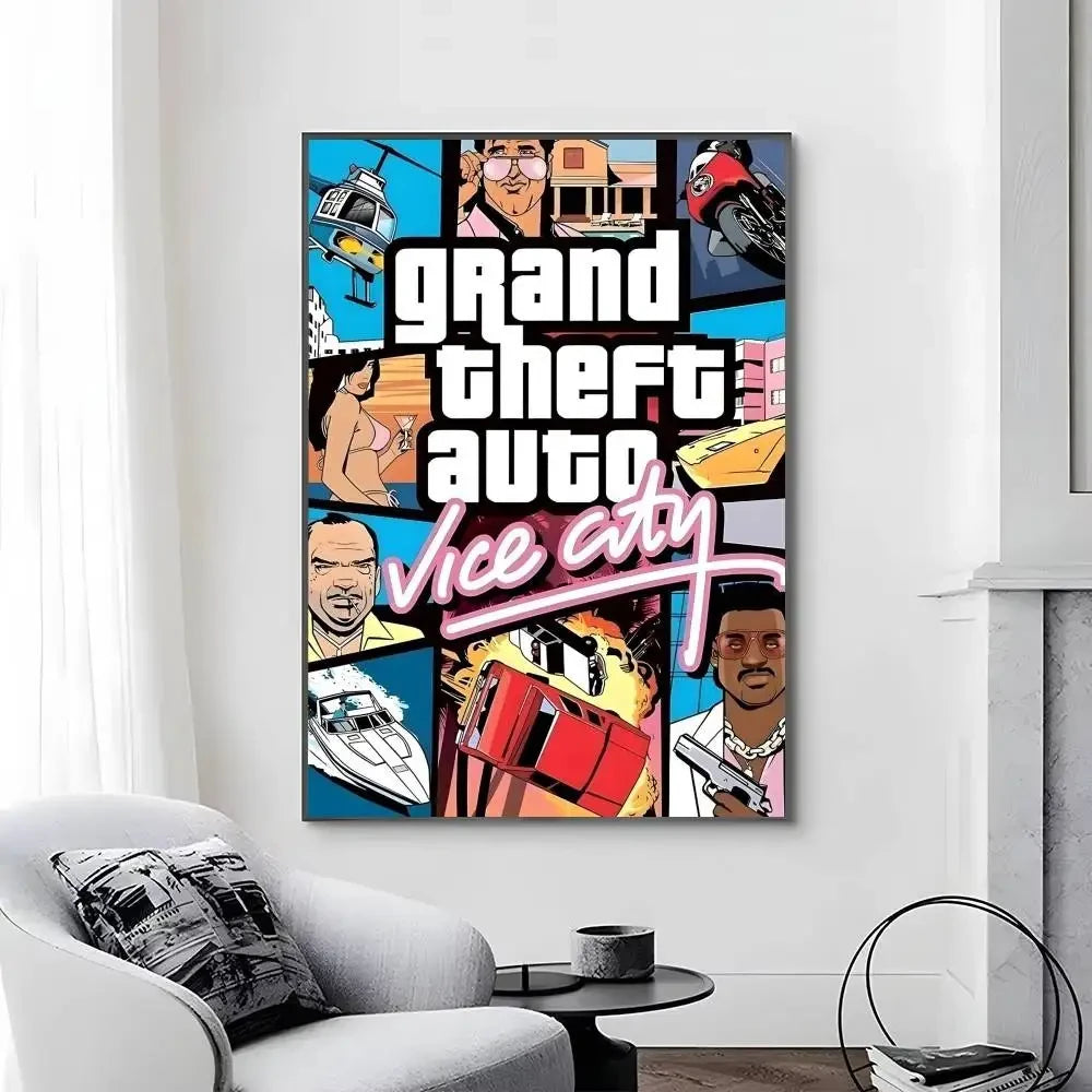 Vice City Legends Gaming Wall Posters