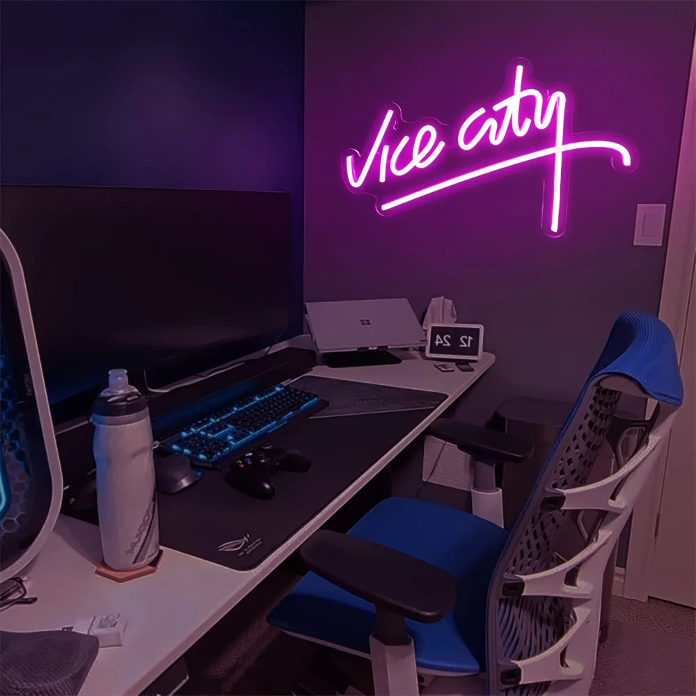 Vice City Neon Gaming Sign