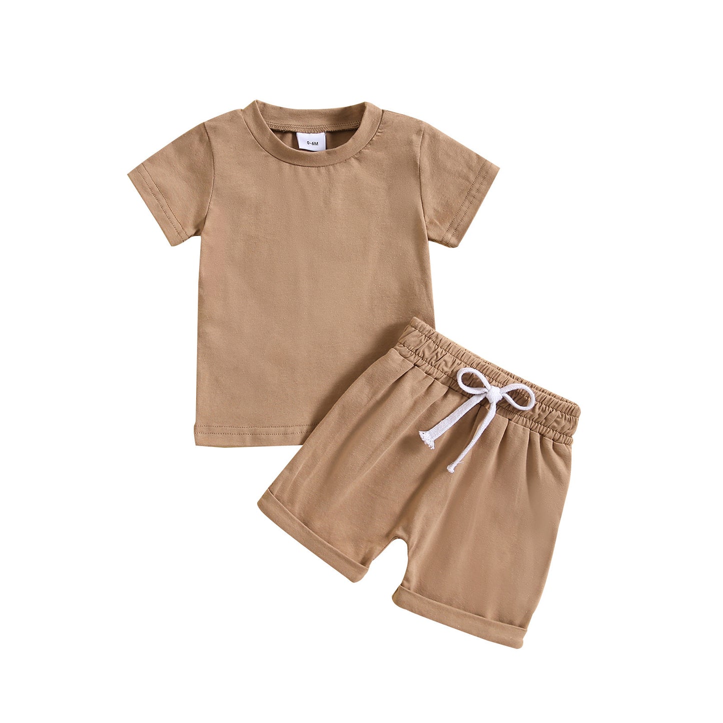 Boys' and Girls' Short-Sleeved Shorts Set