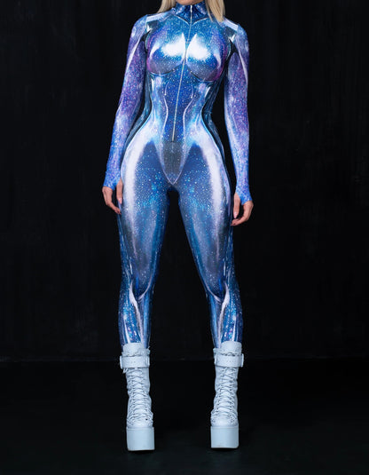 Halloween 3D Metallic Galaxy Warrior Costume