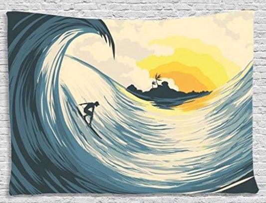 "Catch The Wave" tapestry