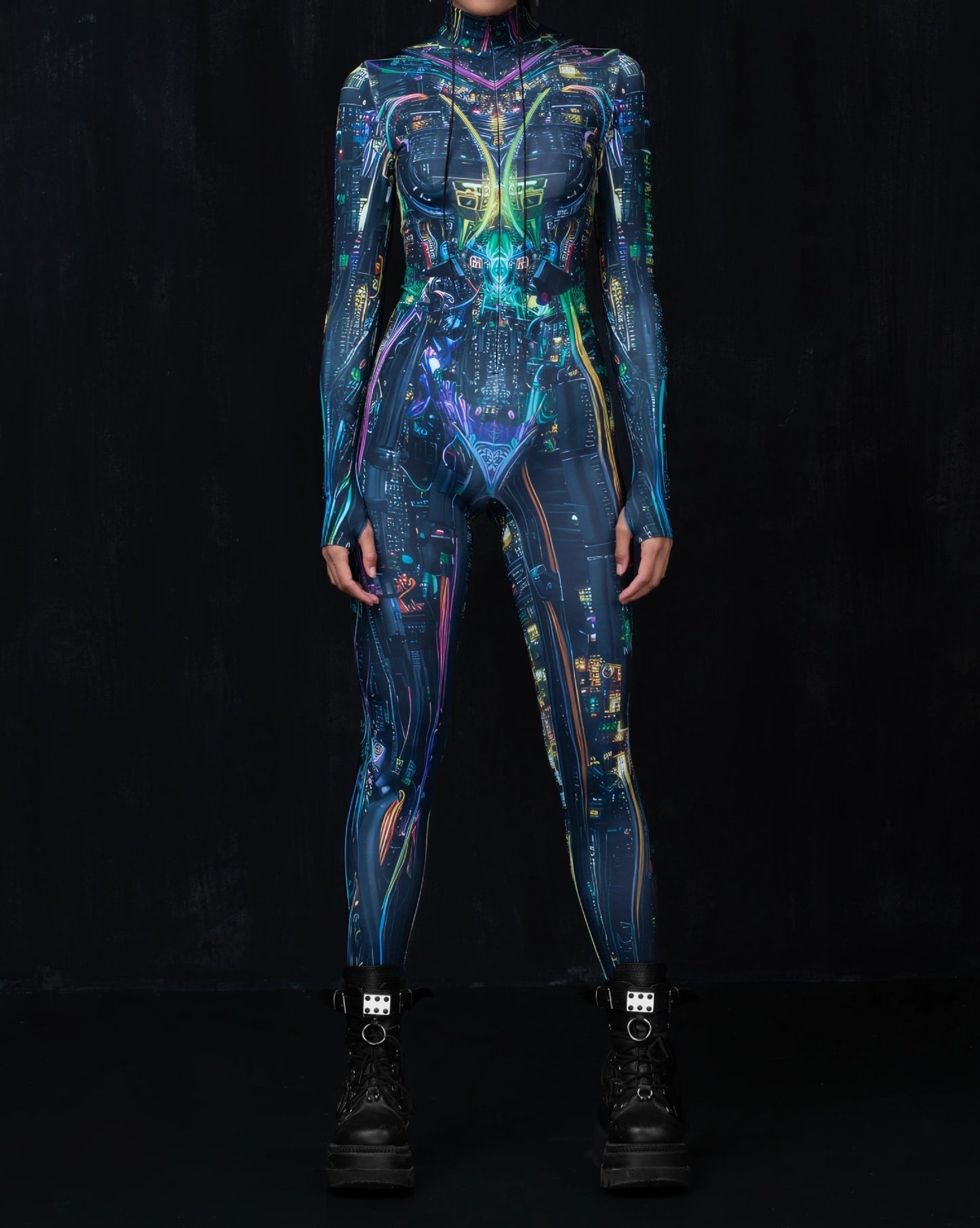 Halloween 3D Metallic Galaxy Warrior Costume