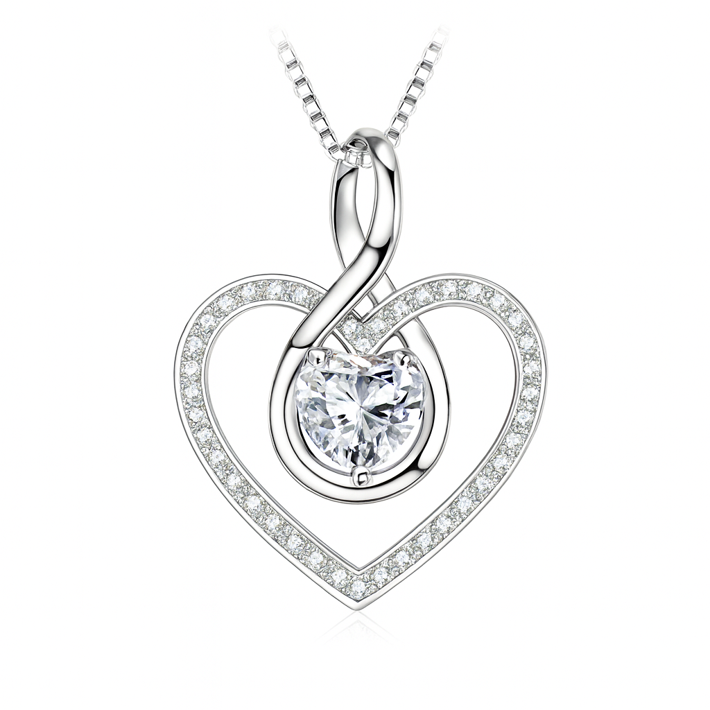 Infinity Love Necklace – 925 Sterling Silver Luxe Edition