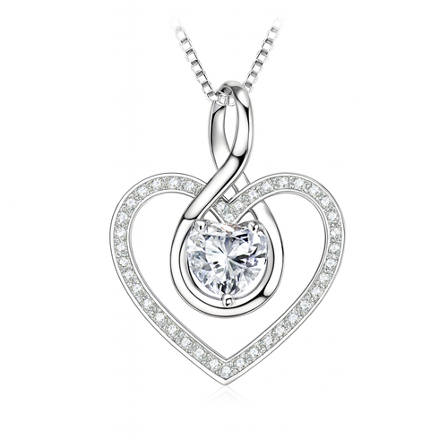 Infinity Love Necklace – 925 Sterling Silver Luxe Edition