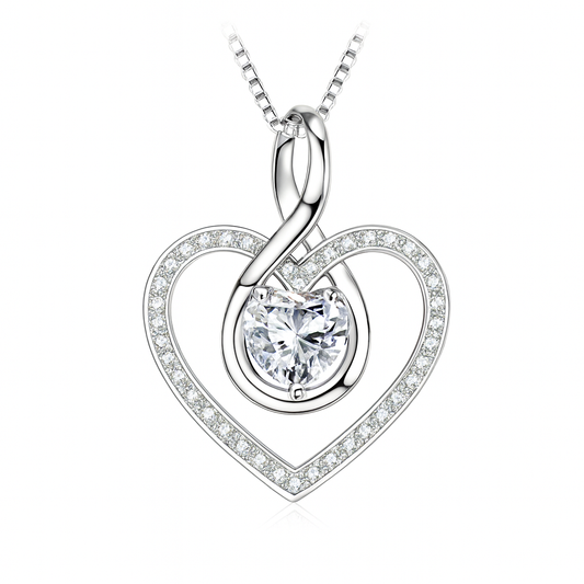 Infinity Love Necklace – 925 Sterling Silver Luxe Edition