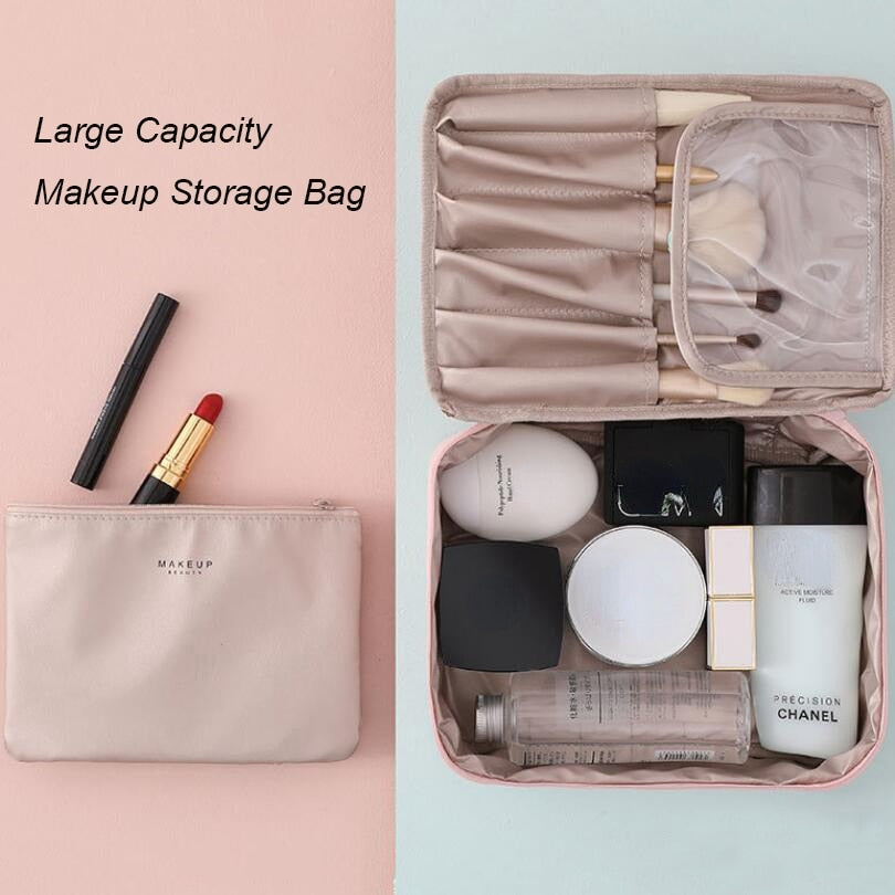 Compartment Makeup Bag