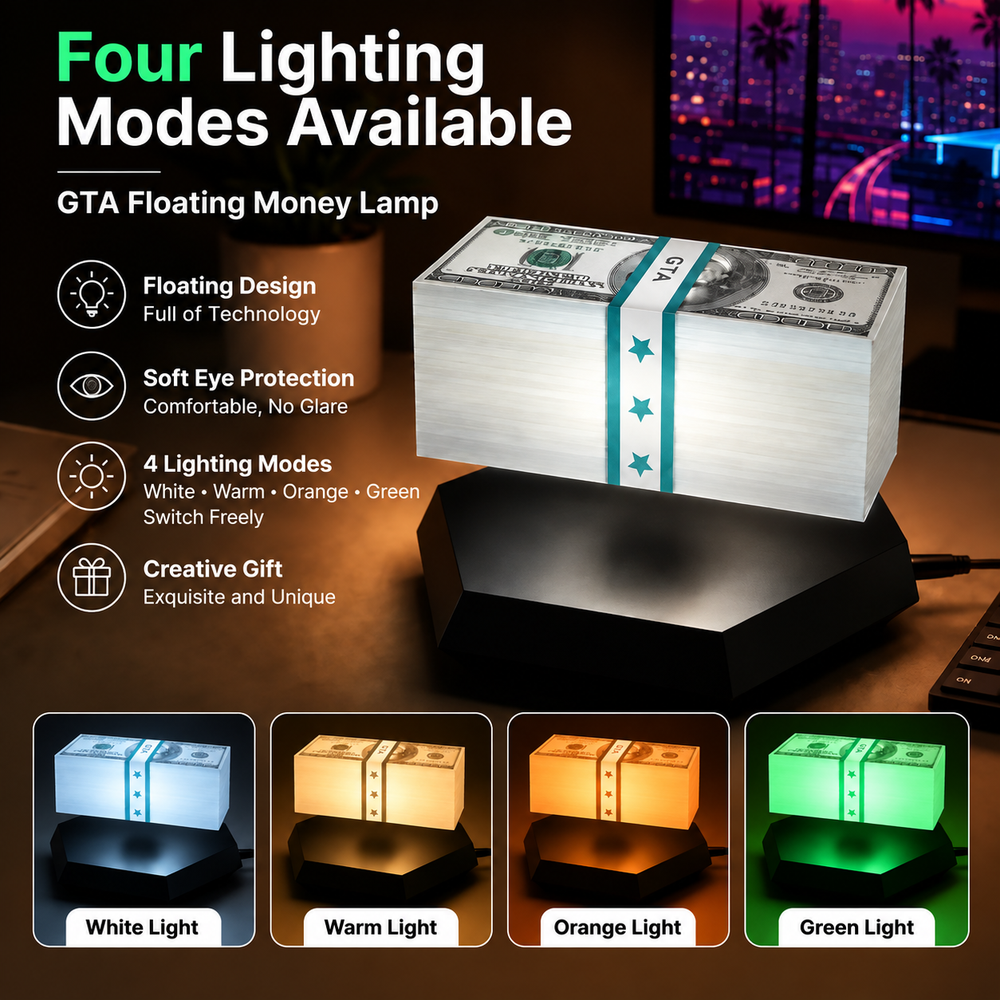 Floating Money Stack LED Lamp™
