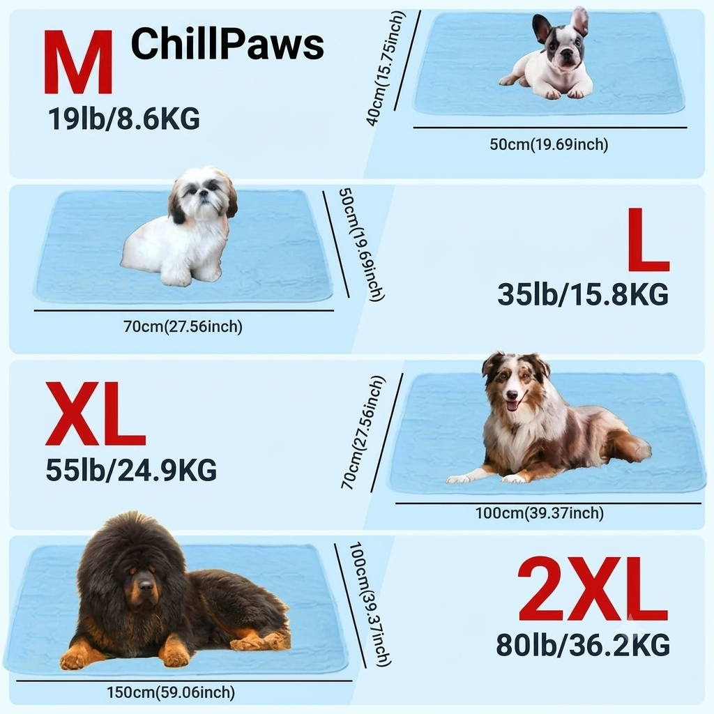 ChillPaws Cooling Pet Comfort Bed