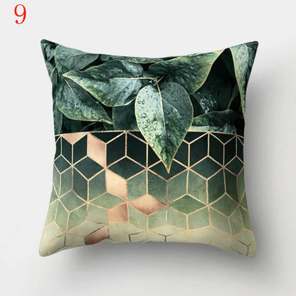 Geometric Printed Pillow Case Polyester Throw Pillow Cases 45x45cm