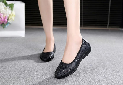 Genuine Leather Flat Sandals