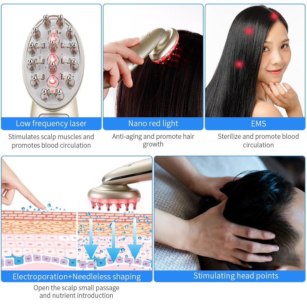 Revolutionary Electric Laser Hair Growth Comb