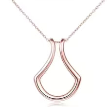 Elegant Crystal Ring Keeper Necklace