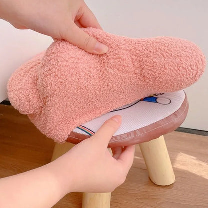 Colorful Flower-Shaped Small Pouf Stool