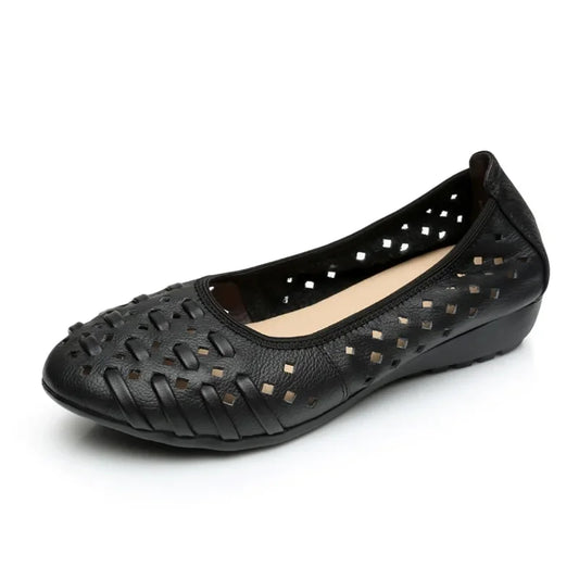 Genuine Leather Flat Sandals