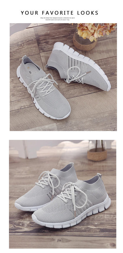 Women Mesh Breathable Shoes Slip onSneakers
