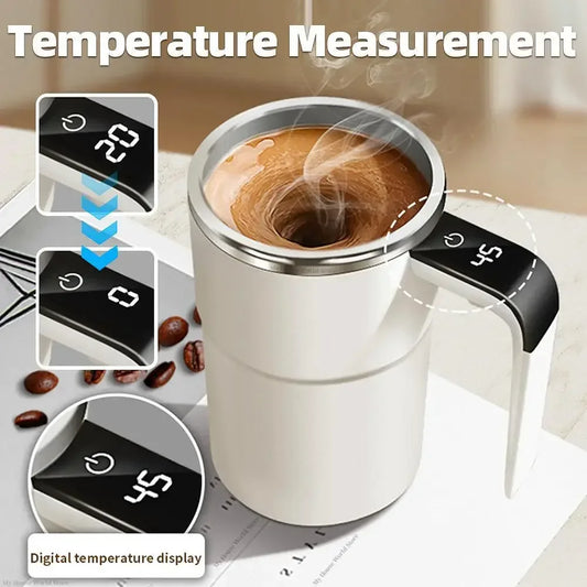Automatic Self Stirring Magnetic Mug with LCD Screen