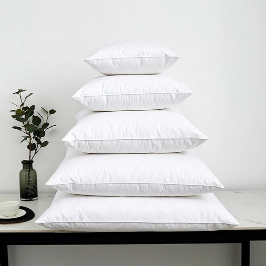 Natural Goose Feather & Down Throw Pillows Insert Bed/Couch/Sofa/Home/Hotel Pillow