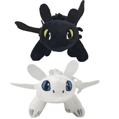Cartoon Plush Decoration Black Flying Dragon Car Roof