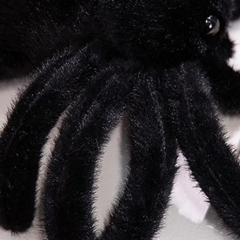 Cute Spider Shaped Throw Pillow - Realistic Black Spider Stuffed