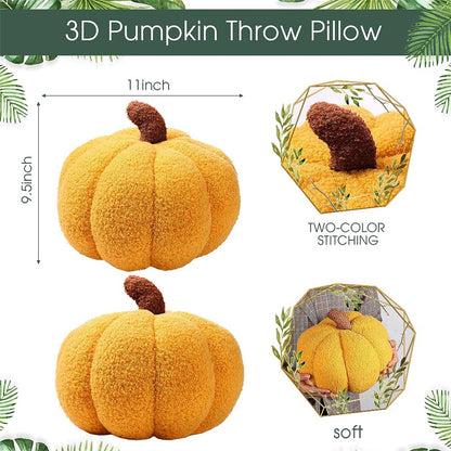Halloween Pumpkin Throw Pillow Stuffed Cushion for Home