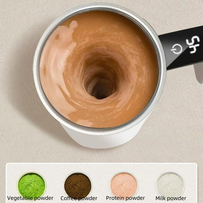 Automatic Self Stirring Magnetic Mug with LCD Screen