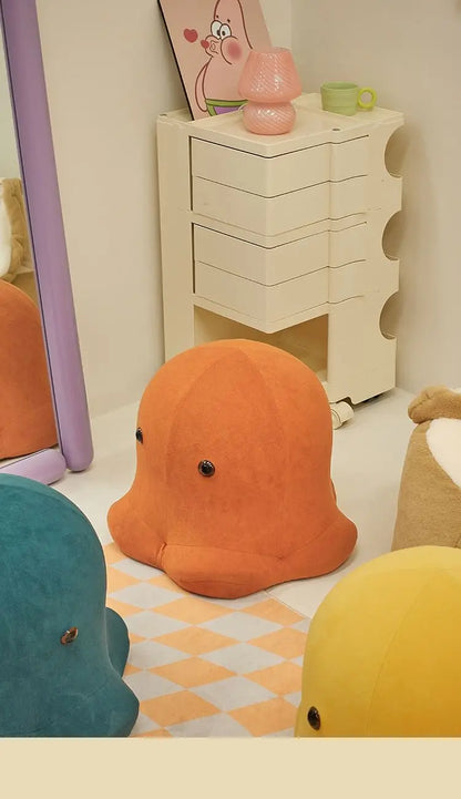 Playful Octopus Pouf - Small Apartment Living Room Ottoman