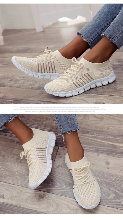 Women Mesh Breathable Shoes Slip onSneakers