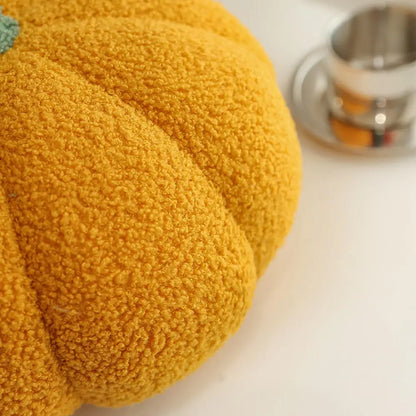 Colorful 3-D Pumpkin Plush Pillow